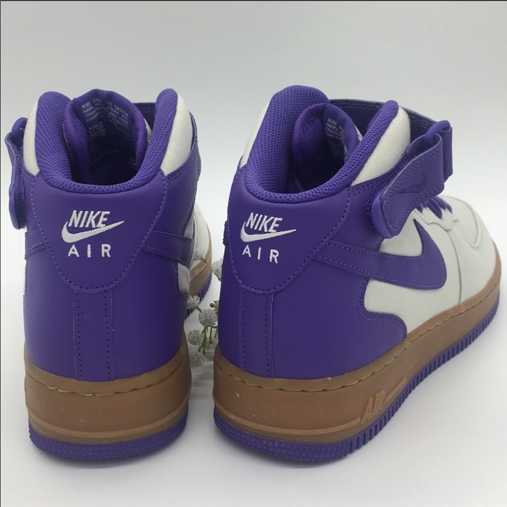 Nike Air Force 1 Mid ‘07 TXT light bone/dark iris - Picture 3 of 8